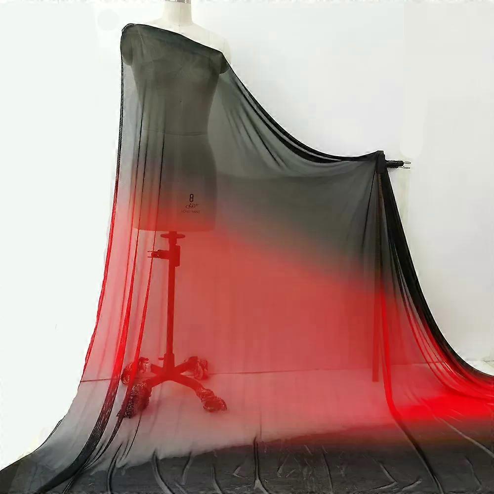 1 meter X 15 meter Polyester Stretch Mesh Material Tulle Soft Ombre Net Fabric For Stage