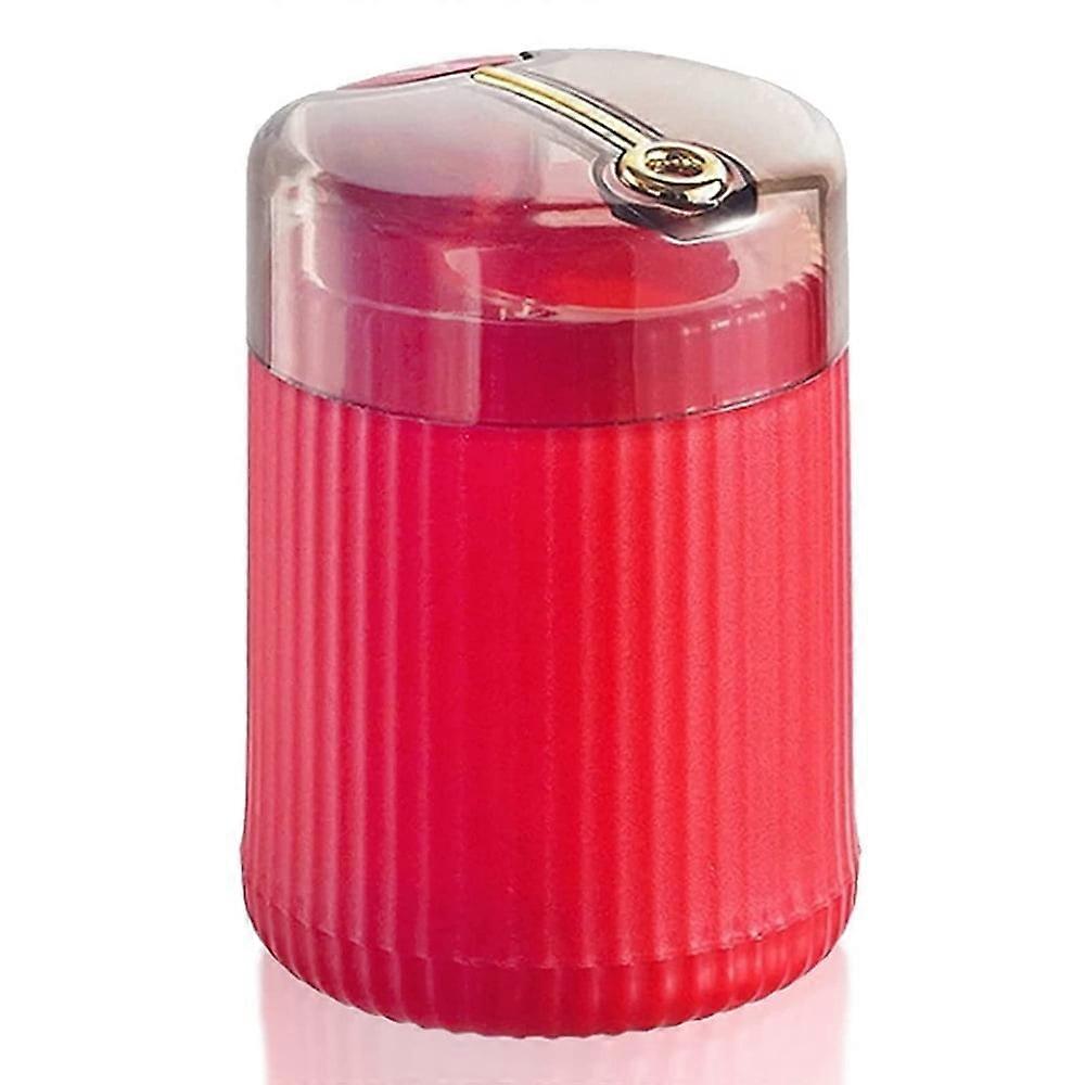 Pop-up Automatic Toothpick Dispenser, Portable Household Toothpick Holder without Toothpick, Push-Type Toothpick Storage Box(Red)