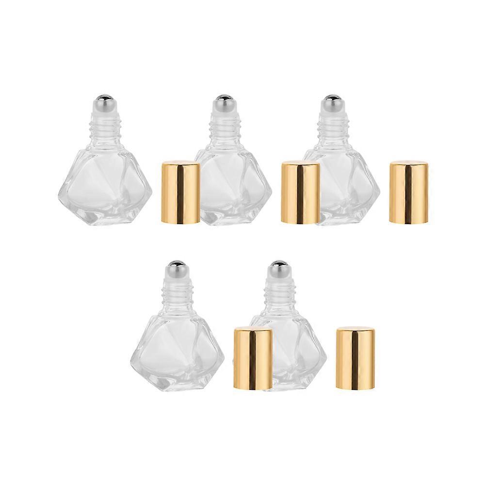 Glass Bottle Five-Pointed Star Shaped Roll-on for Essential Oil Use 10Pcs