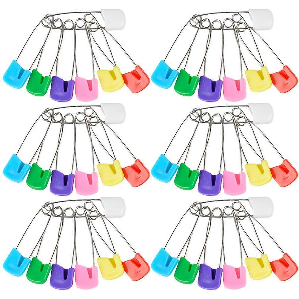 Versatile Safety Diaper Pins For Daily Use And Outdoor Use Tailored For Parents And Children Measuring 5.5X1.1Cm In Assorted Color With 200Pcs