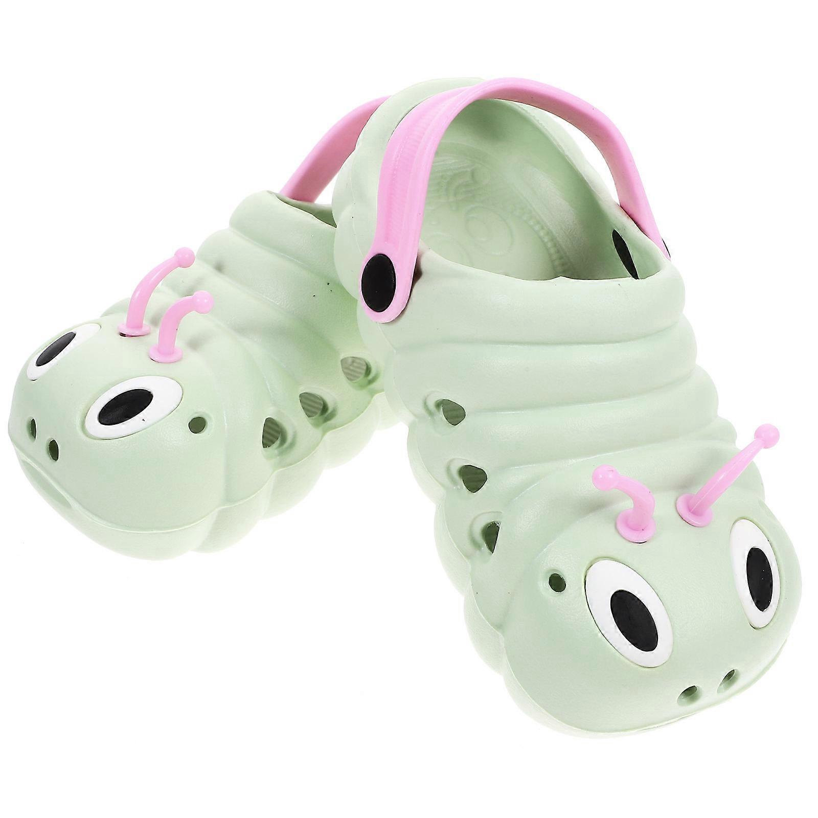 Comfortable Non-slip Summer Sandals Size 27 Green for Boys and Girls 1 Pair Ideal for Beach