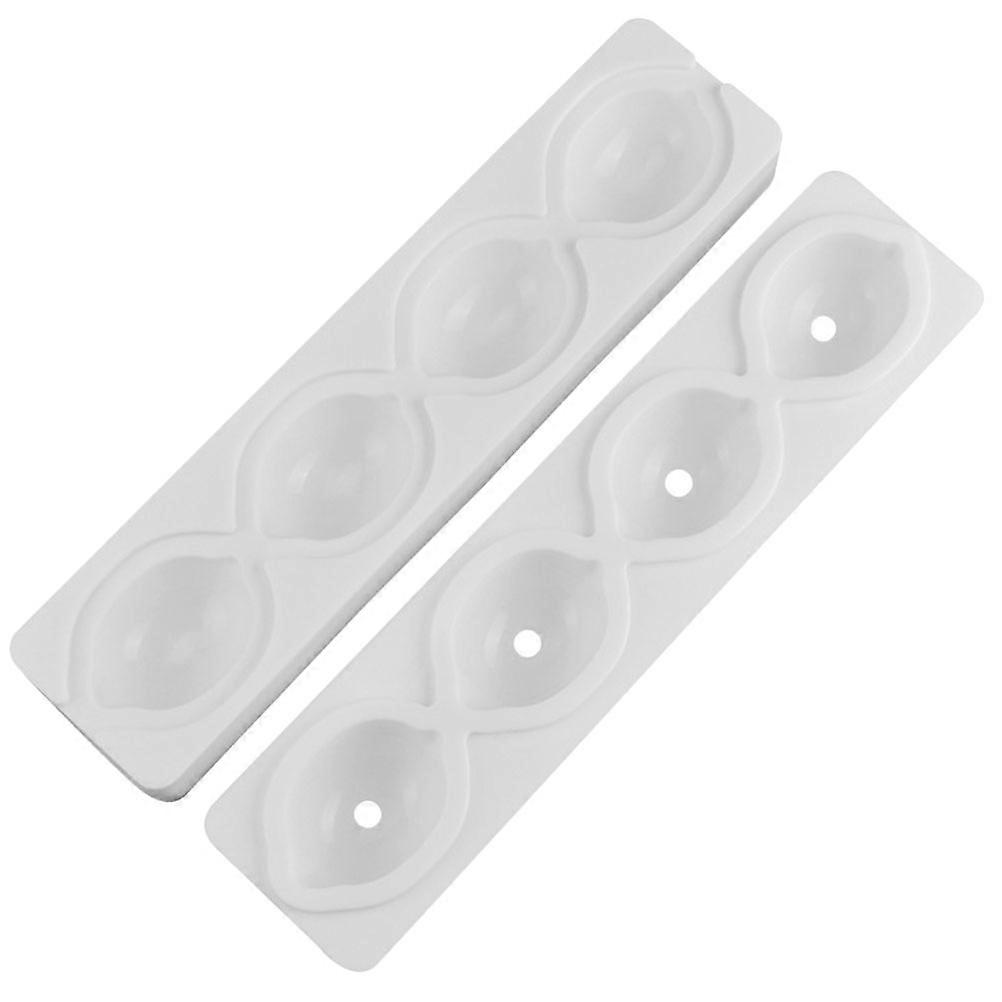 White Silicone Baking Mold for Convenient Cake Pan 5Pcs Reusable Baking Supply