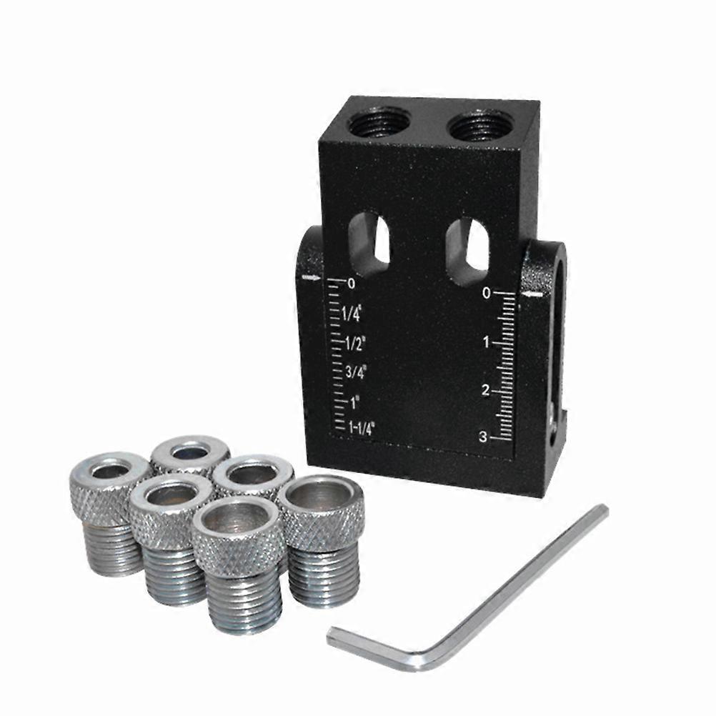 Wood Doweling Guide for Easy Positioning 2Sets Black Punch Locator Tool