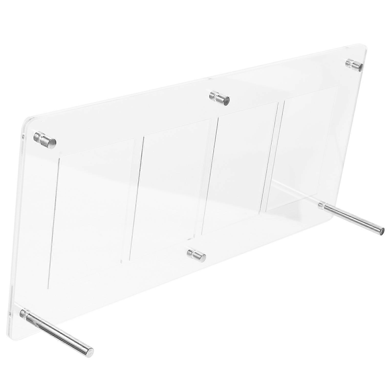 Baseball Card Display Rack Clear Acrylic Stand for 3Pcs Cards