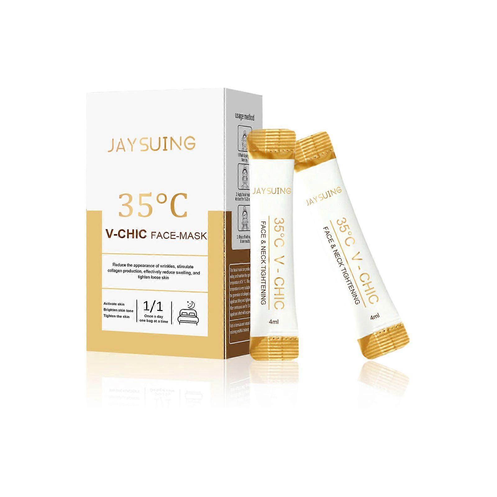 Jaysuing V-Chic Face-Mask, Mildly Clean Moist Firming Skin Pores Anti-Wrinkle Haun White Apply Face Film