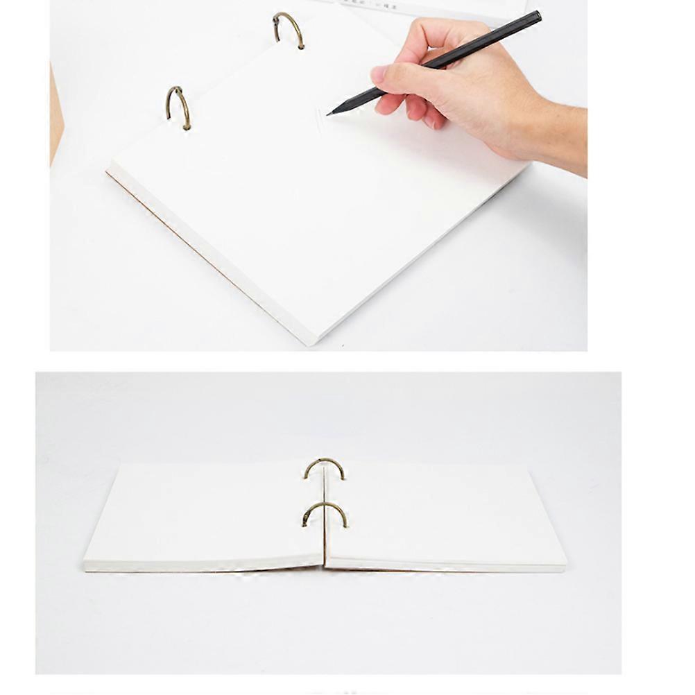 A4 Sketch Book Blank Book for Drawing 3Pcs White Painting Notebook