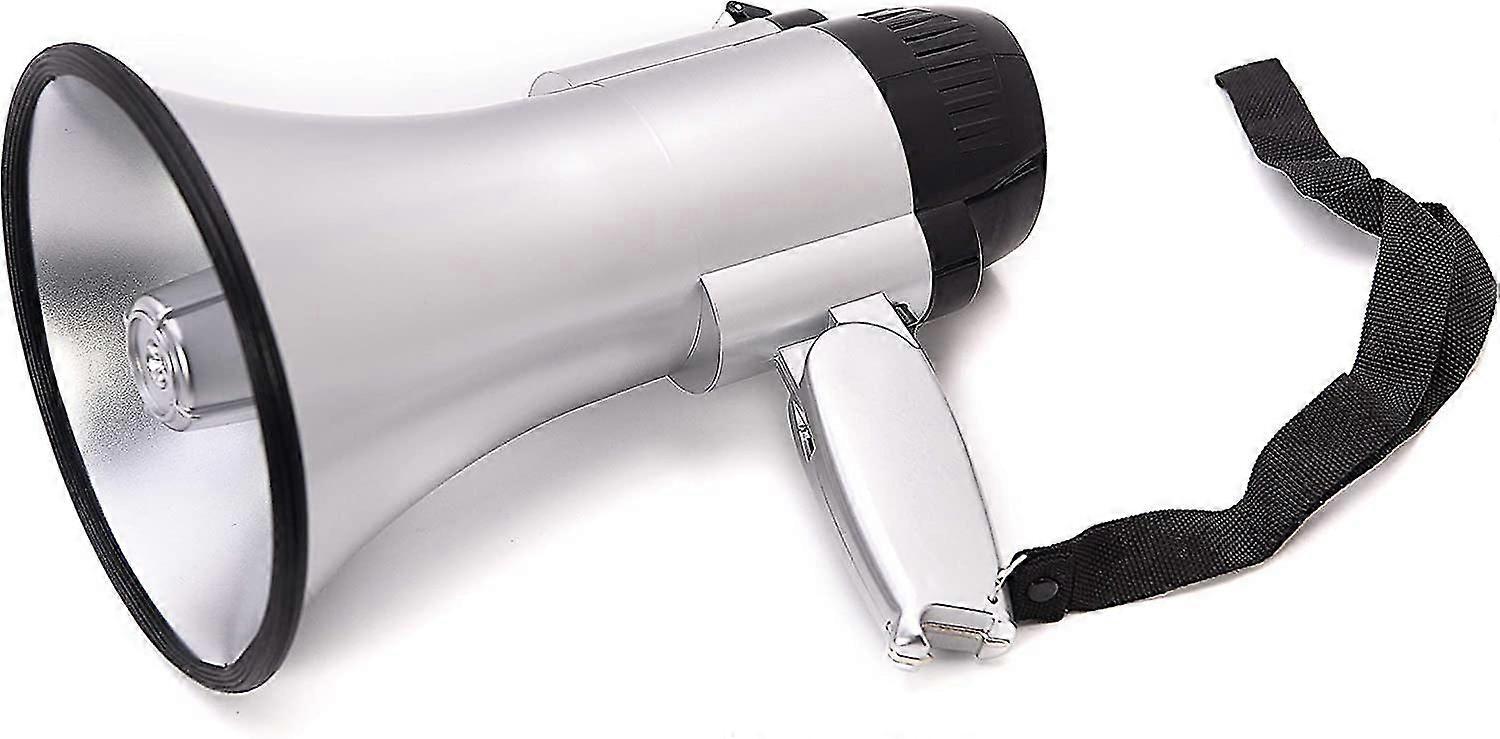 ポータブルメガホンブルホーン30ワットの電力、音楽調整可能な音量ストラップを内蔵し、強力で軽量