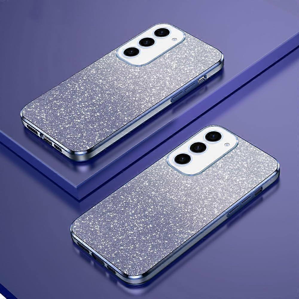 Gradient Glitter Electroplated Bezel Transparent Case For Xiaomi 15T TPU Slim Shockproof Phone Cover