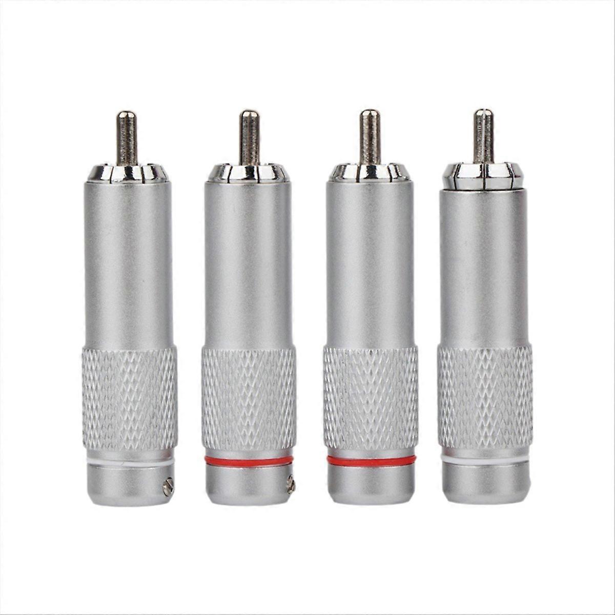 4PCS Plug Connector Audio Plug Terminal for DIY HIFI