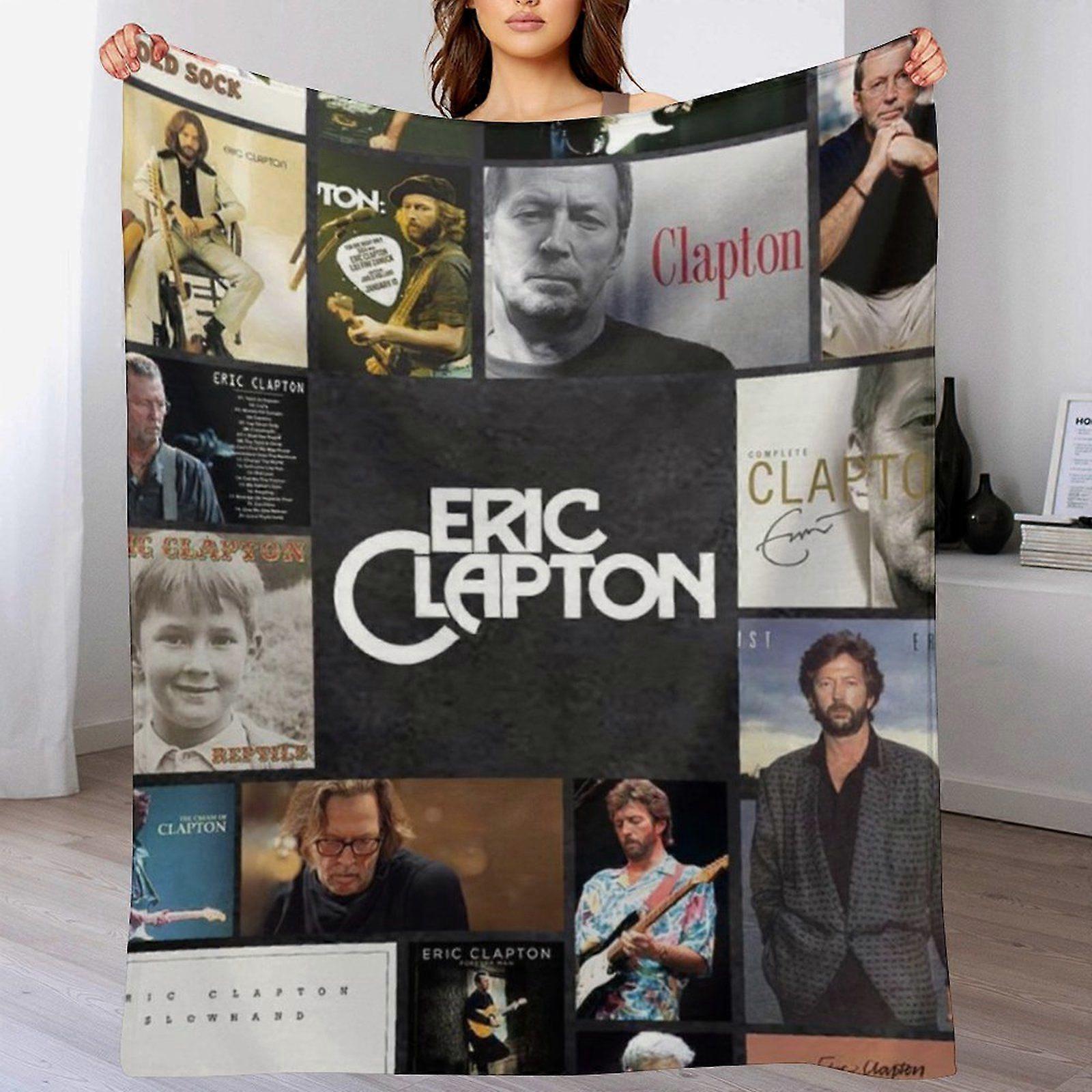 Eric clapton Plush Velvet Blanket for Travel Sofa Home Winter No Shedding Anti-Wrinkle Breathable