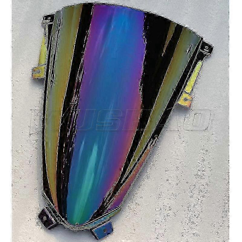 Unique Motorcycle Double Bubble Windshield Windscreen Screen For 2018 2019 2020 2021 22 Ducati Panigale V2 V4 R S V4r V4s Black Iridiu