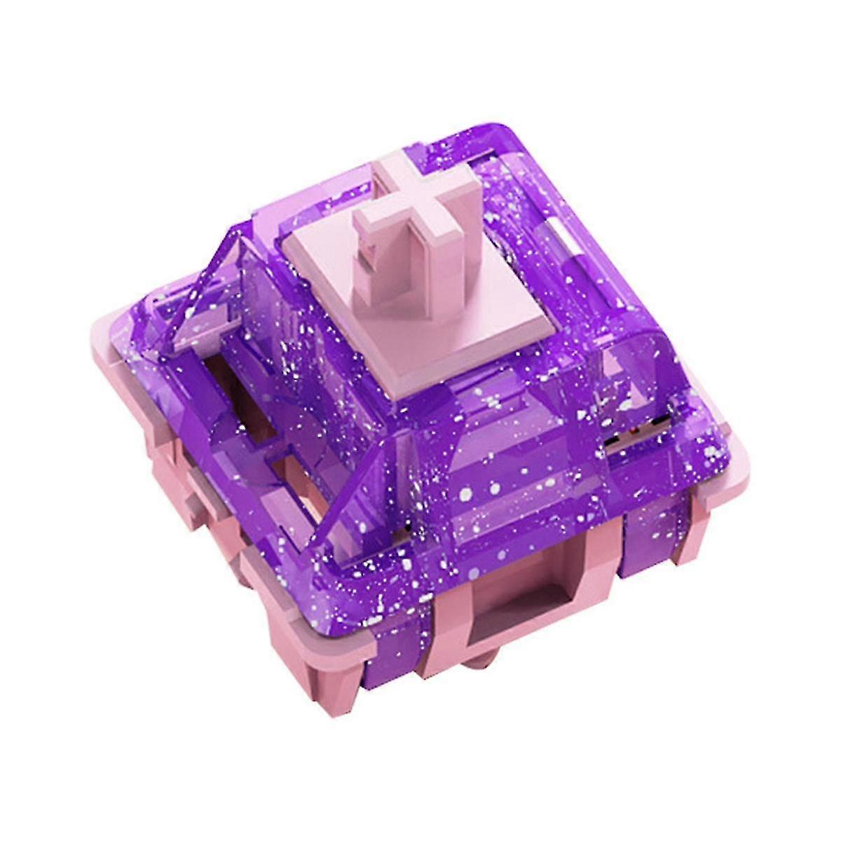 70PCS F.S Purple Night Shaft Silky MX Switches 5 Pin Linear Axis for DIY Gaming Mechanical Keyboard--
