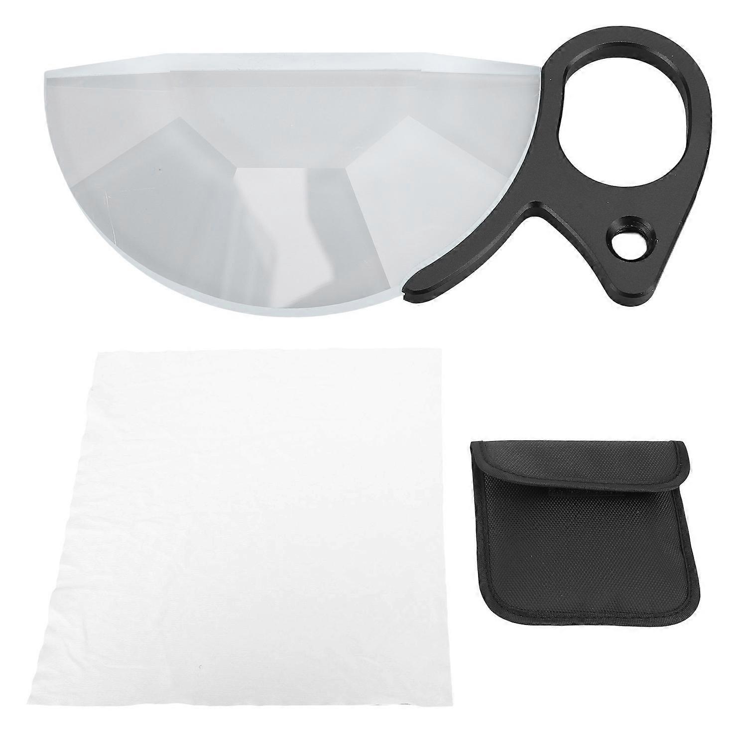 79mm Handheld Subtle Kaleidoscope Prism Semicircular Glass Filter Special Effects Filter Optical Gla