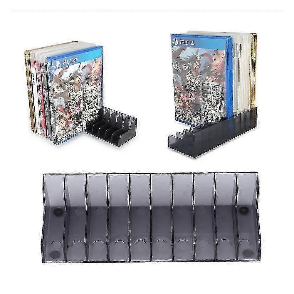 Game Card CD DVD Storage Shelf Open Shelf, 2pcs Blu Ray Video Game Cases Universal Game Card Box Film Shelf Organizer CDS VHS Band Screen 25