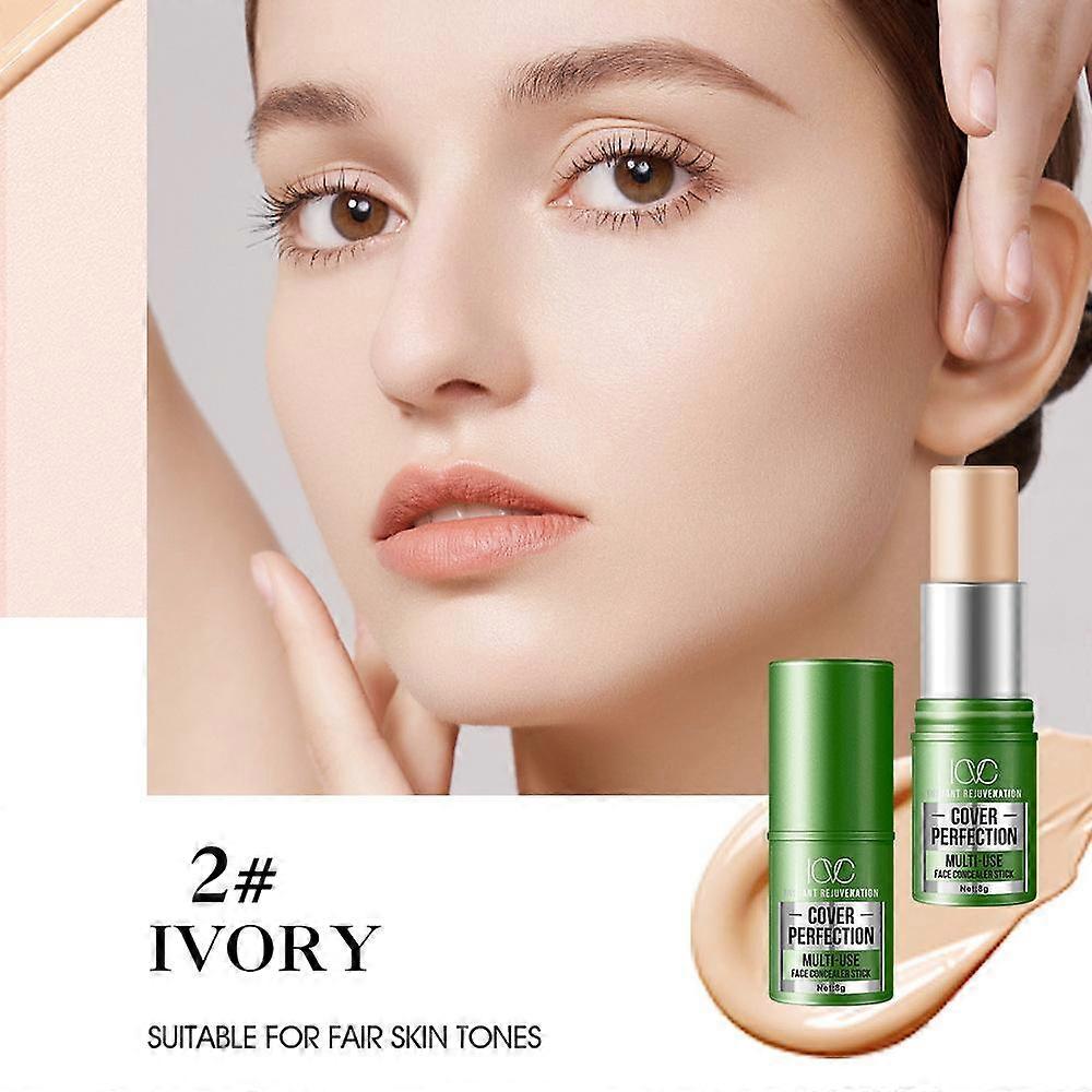 Full Coverage Concealer Stick with Natural Matte Finish Waterproof Foundation Stick for A Flawless Base Effectively Covering Dark Circles Blemishes