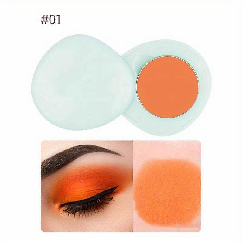 Pebble single eyeshadow glitter pearlescent matte earth color waterproof not easy to take off makeup mini eyeshadow