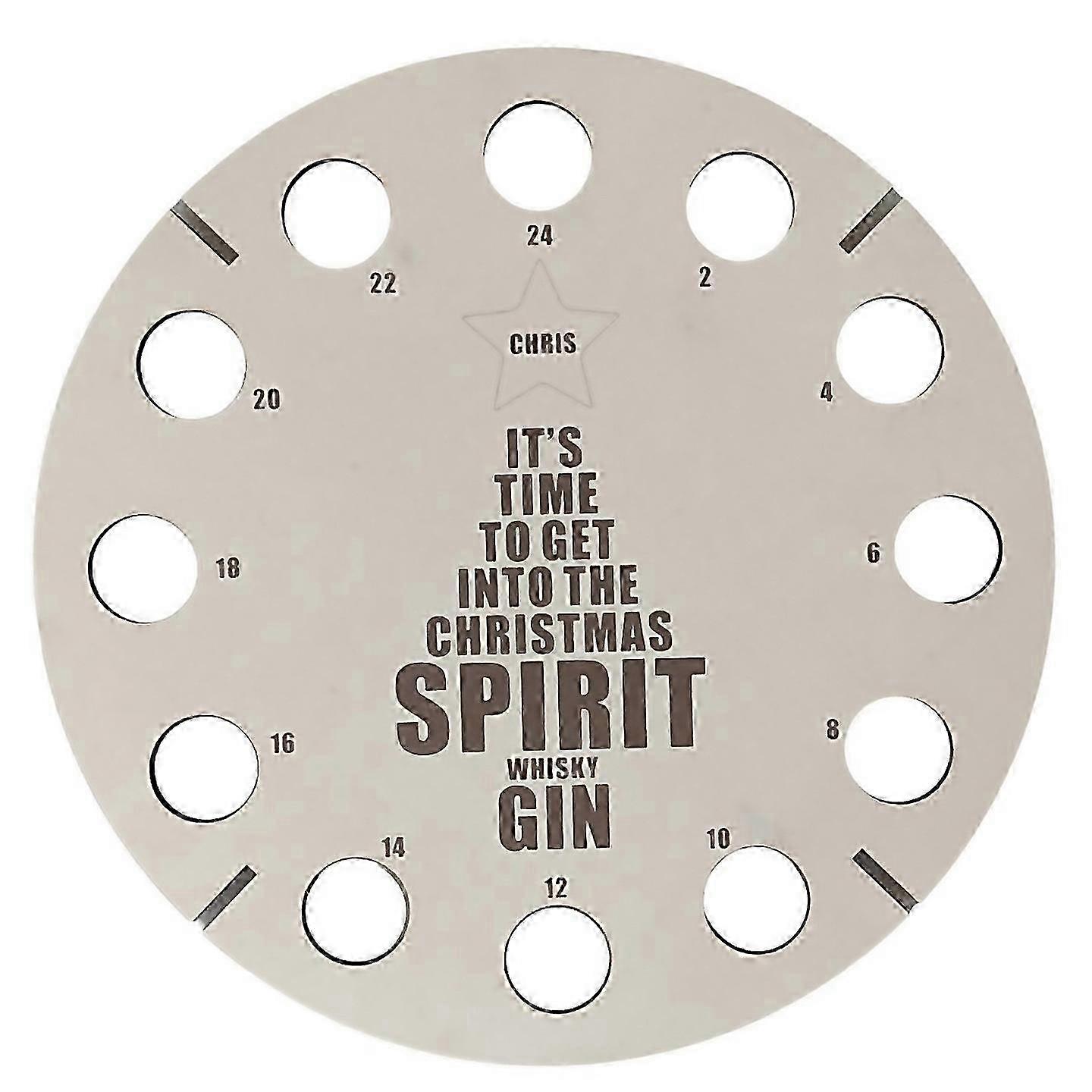 Christmas Calendar Bottle Holder for Beer Advent Tree Storage