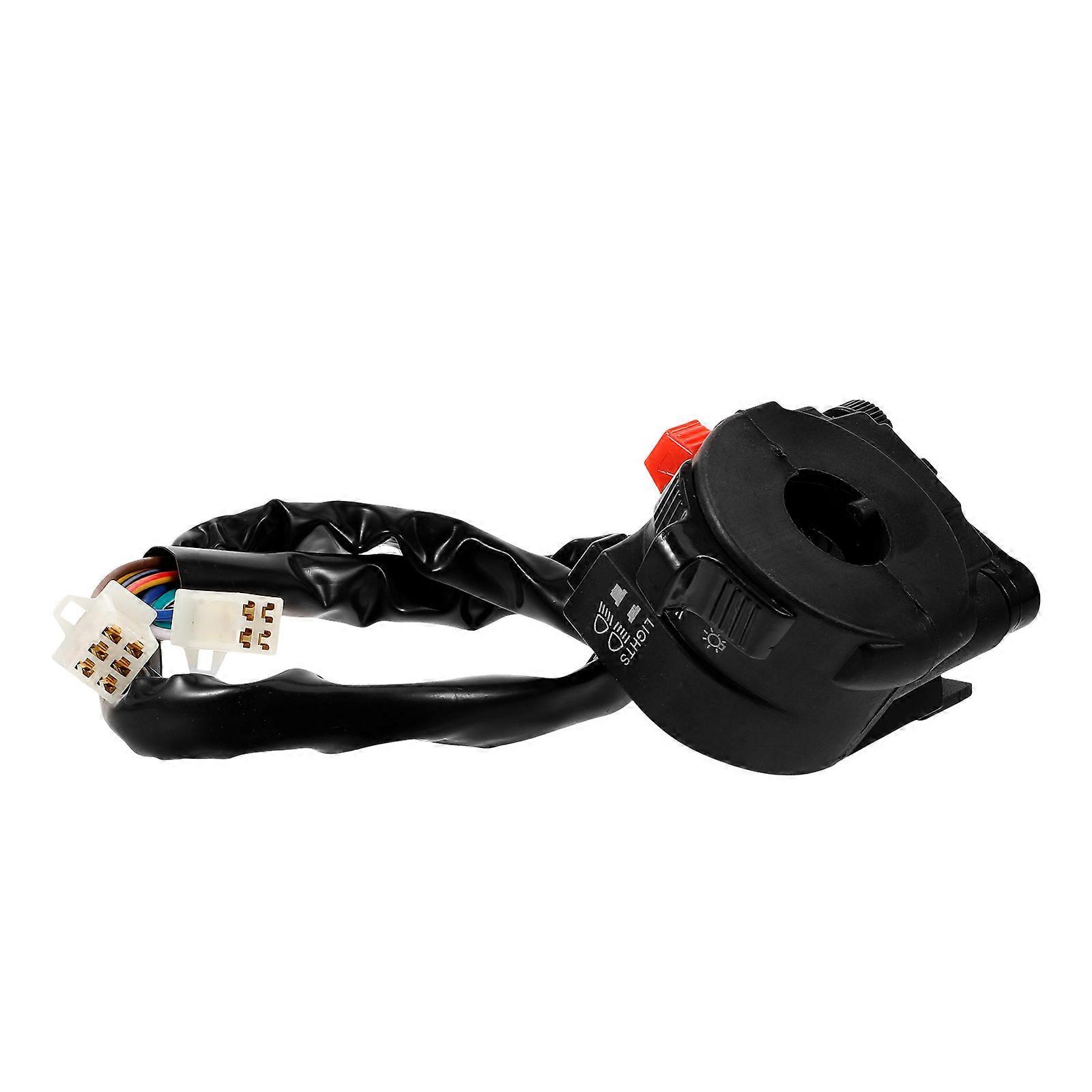 Atv Switch Handlebar Ignition Starter Outdoor Adventure Black Plastic Copper Durable 1Set