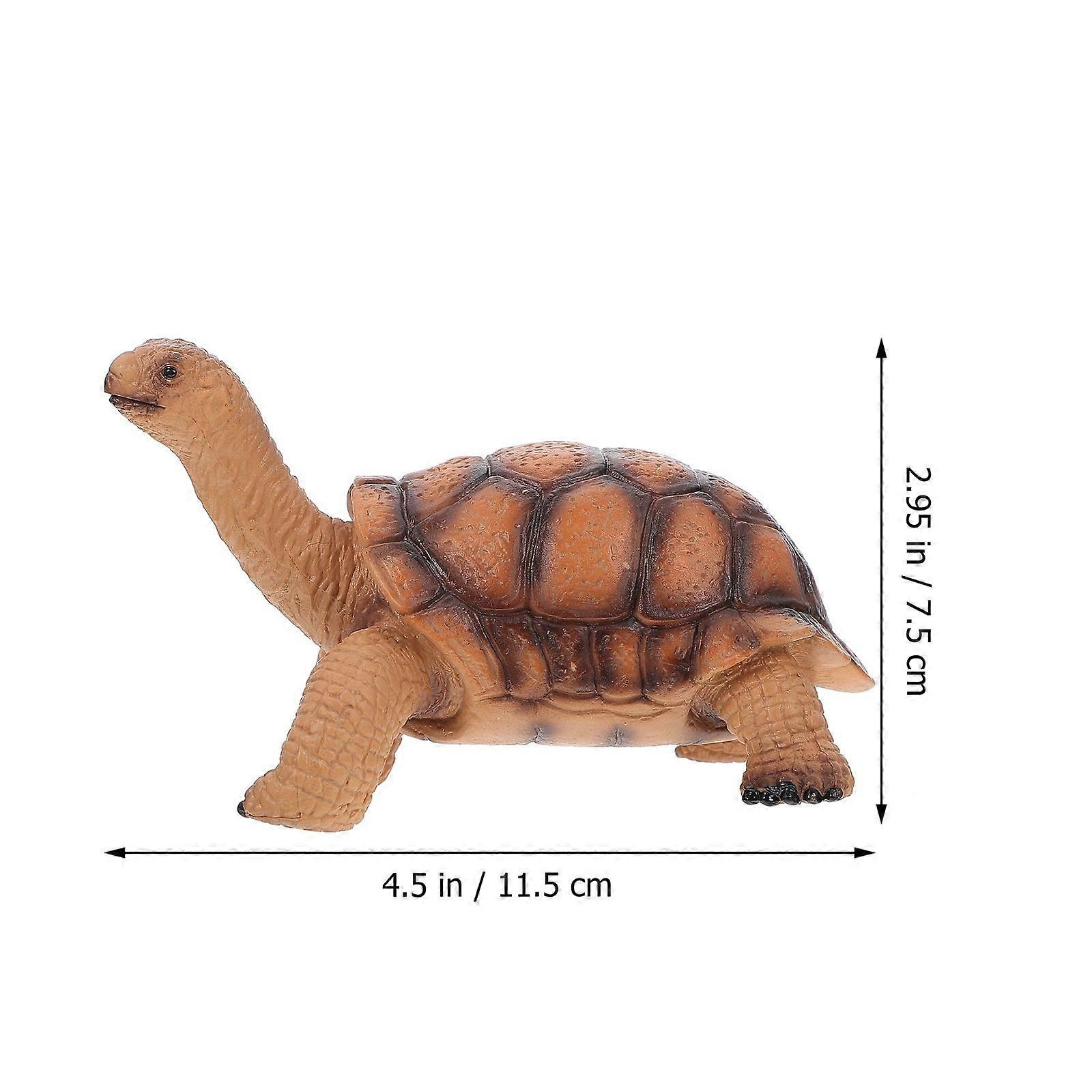 Realistic Plastic Tortoise Model for Decor Durable Animal Toy