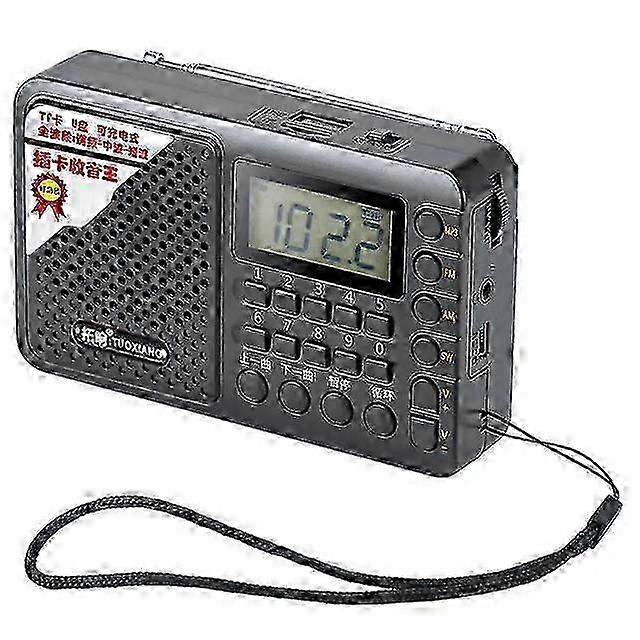 Digital FM AM SW Radio with Rechargeable Battery and LCD Display