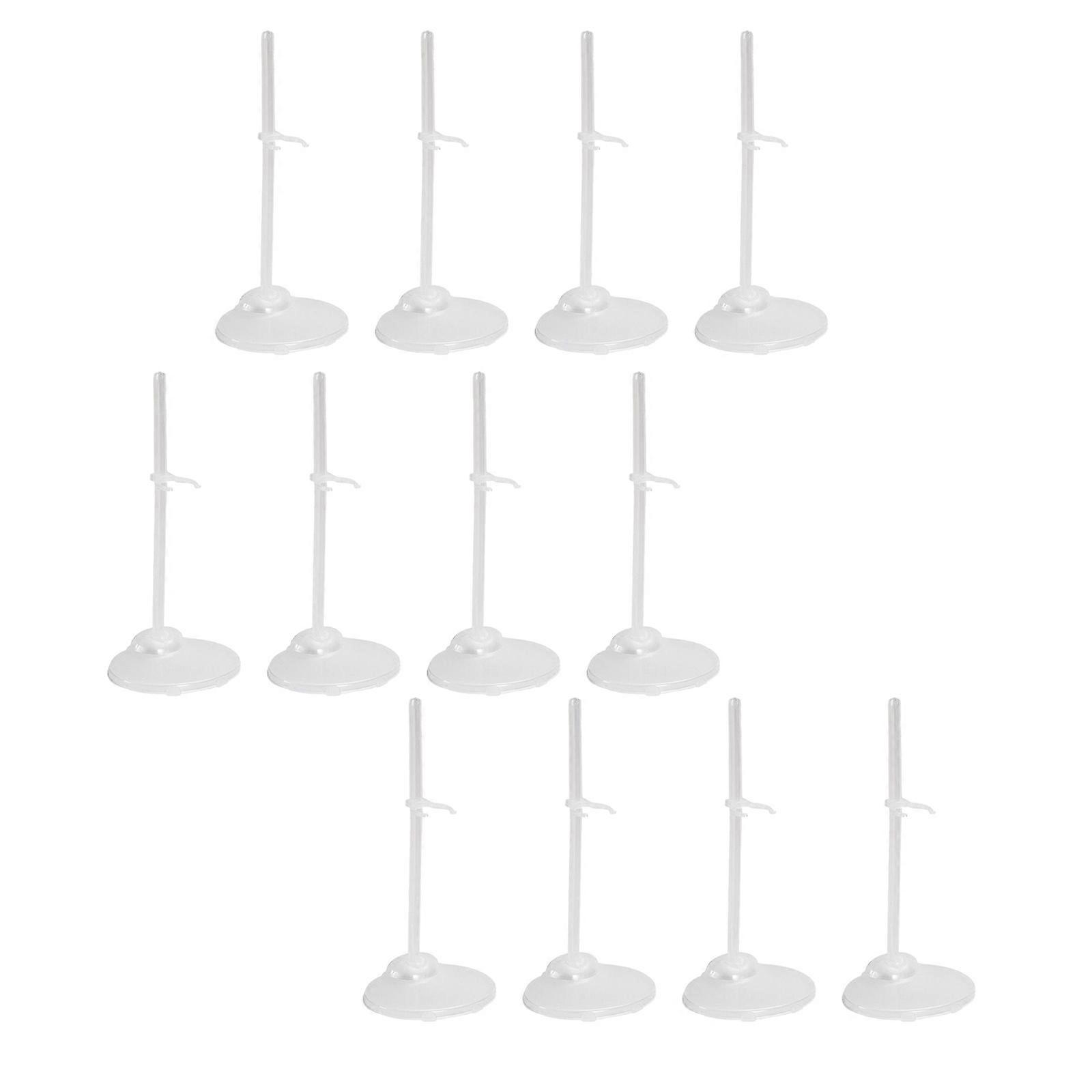 Doll Figurine Support Stand With Height Customization ABS Design Easy Assembly Universal Doll Compatibility Multicolor