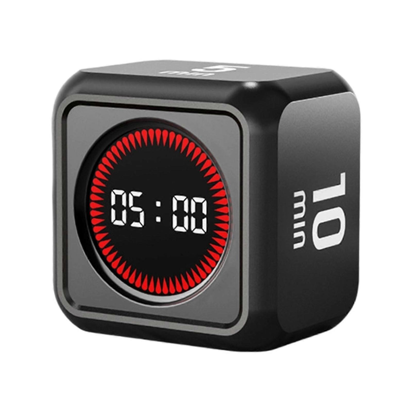 Digital Count Down Productivity Timer LED Display Gravities Sensors Timer Time Management Tool for Students Use  Black