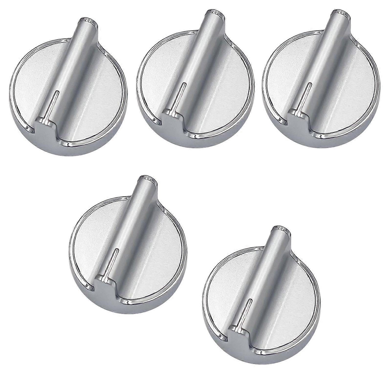 Pack of 5 Gas Cooker Handle Replacement Control Knob ABS Texture Smooth Turning Accurate Heat Adjustment for Cooker Multicolor