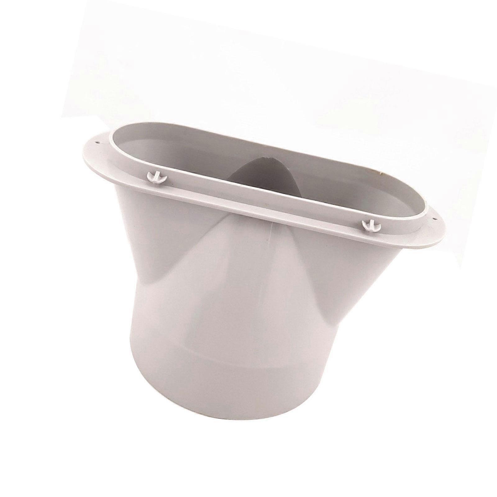 Portable Air Conditioning Flat Exhaust Pipe Adapter Quick Setups Ventilation Hose Connector ABS Texture Compatibility Multicolor