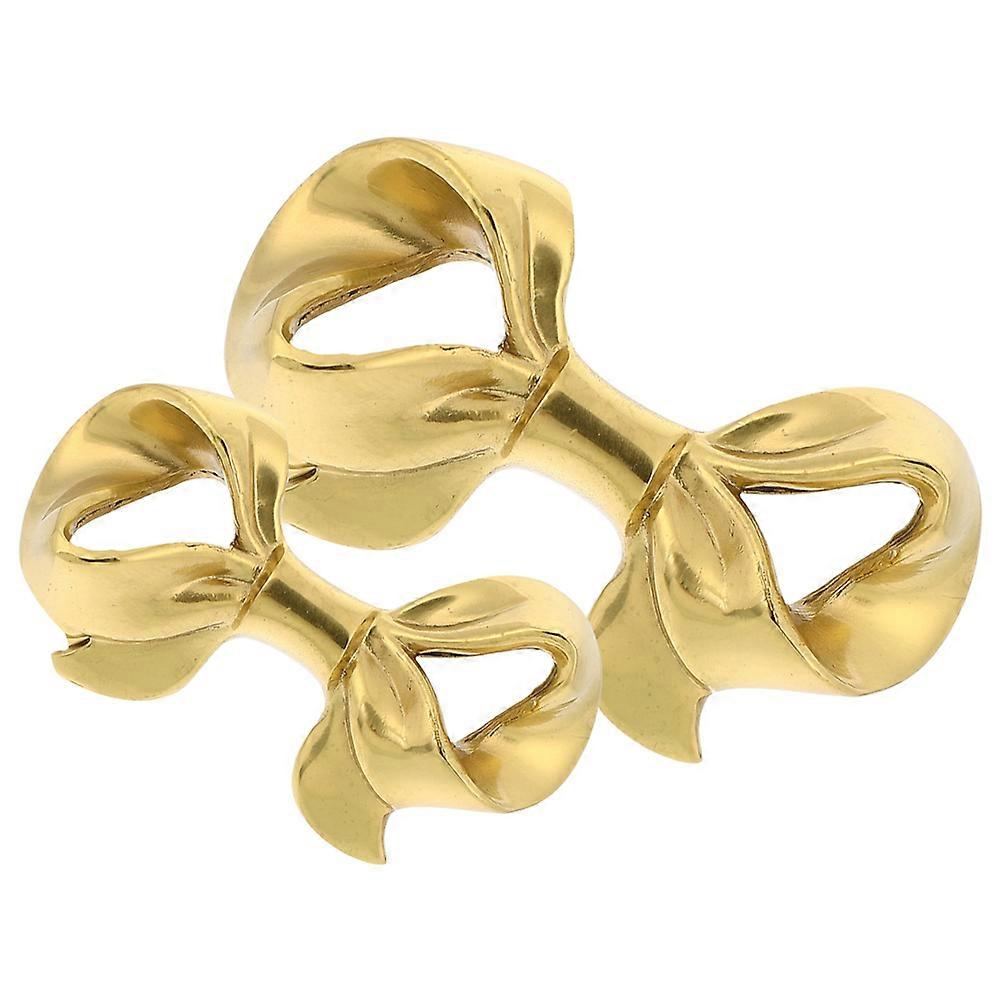 Golden Brass Drawer Knob for Decoration 2Pcs Bowknot Cabinet Pull Handle