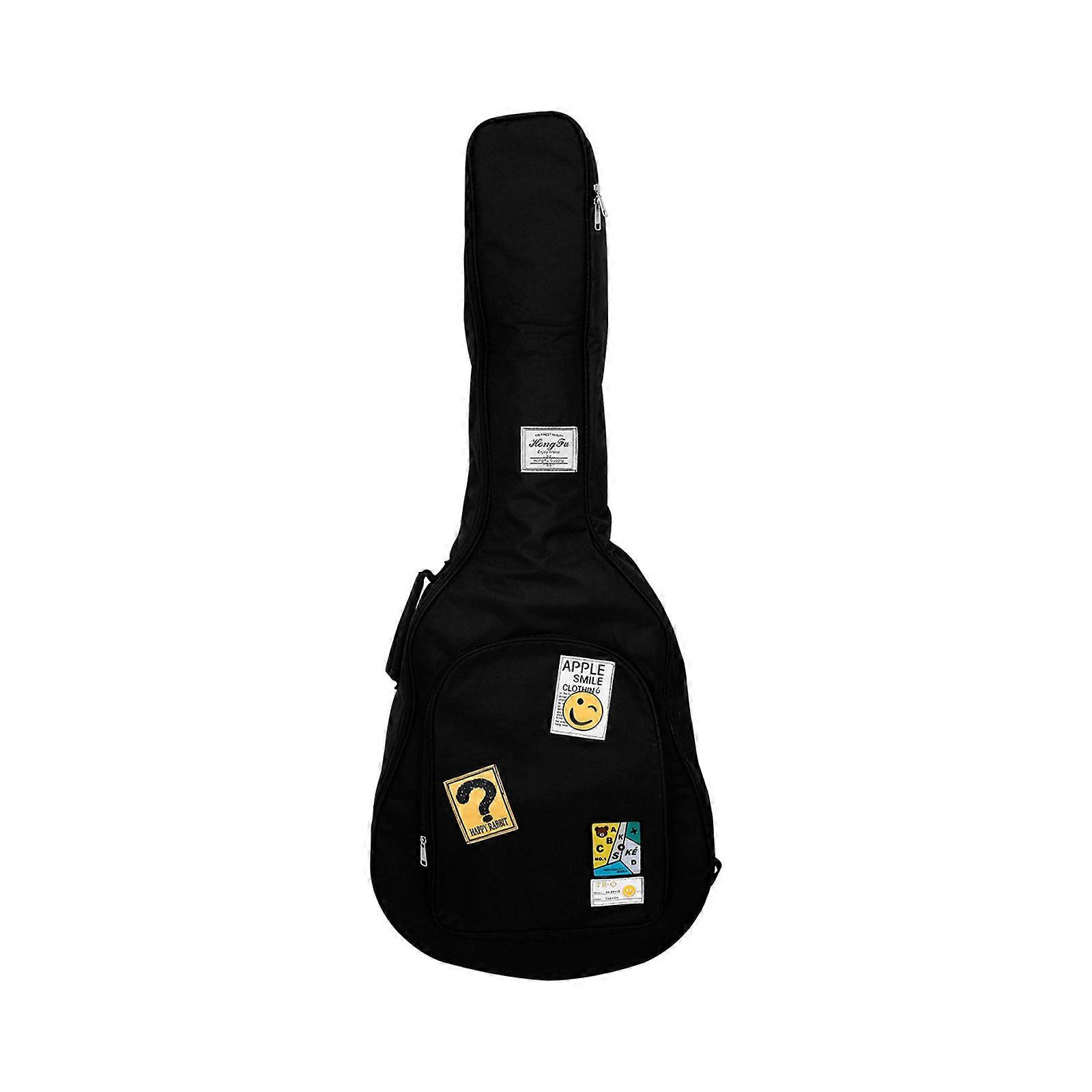 Protective 41inch Guitar Carrying Case Weatherproof Oxford Adjustable Backpack Strap Convenient Accessory Organization Multicolor