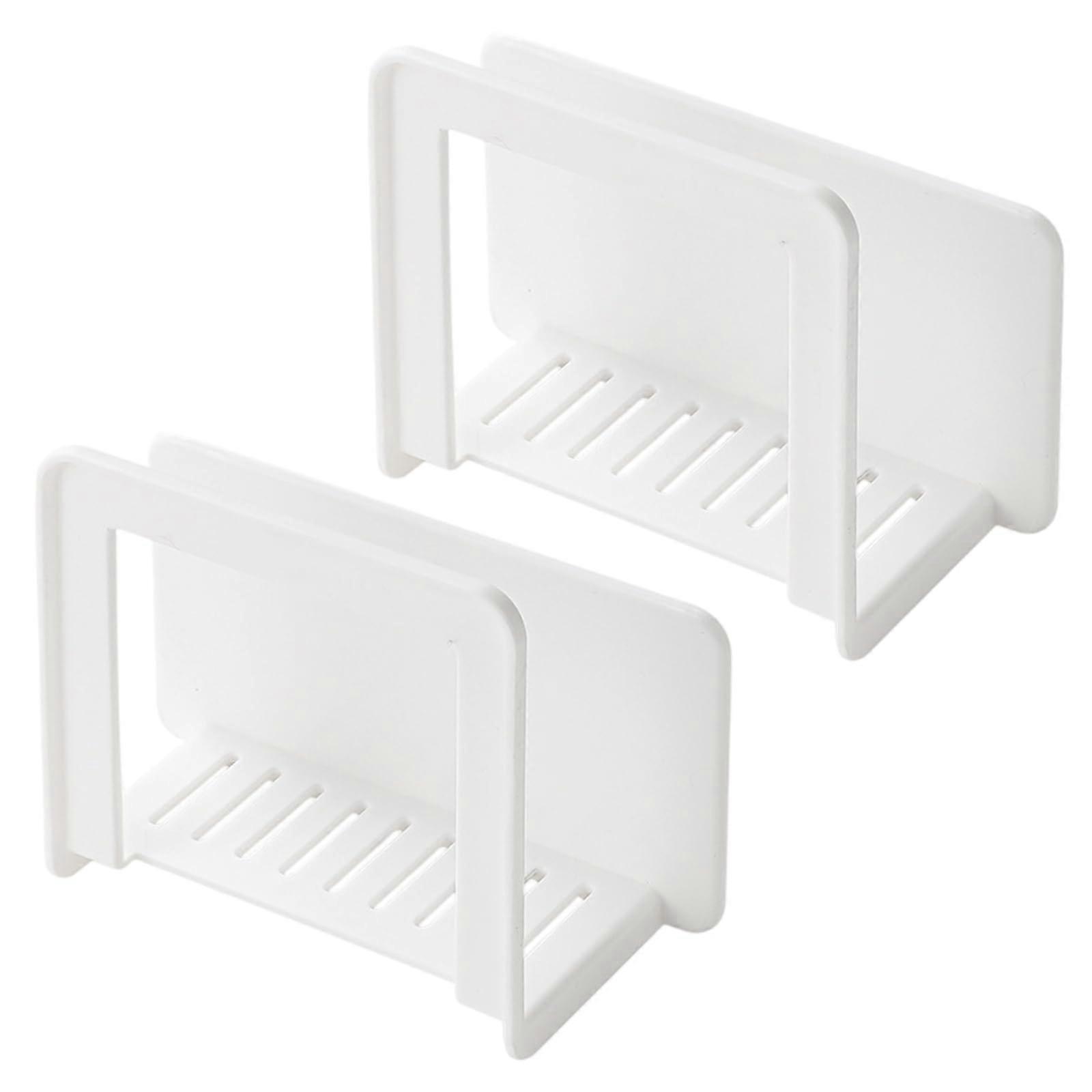 Router Shelf 2Pack WallMounted Wifi Storage Box No Drill For Wires Routers TV Set Boxes Remotes White