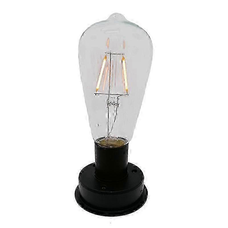 Solar LED Tungsten Filament Bulb with Auto Light Sensor (2800K Warm White) for Garden Fence