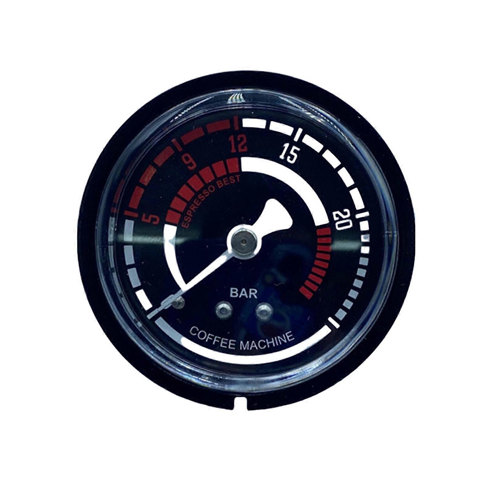 Durable Coffee Maker Pressure Gauge Bar Pressure Gauge Internal Thread Steam Generator Gauge for Home and Commercial Use Multicolor