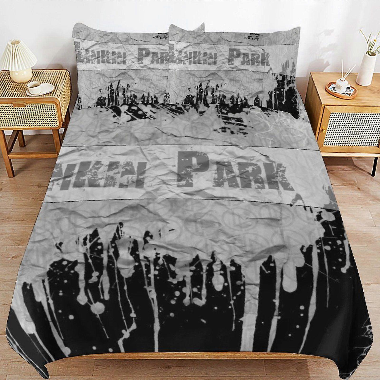 t126 Linkinpark Rock Consistent Soft Layer, vhodné k praní v pračce, sady povlečení se závitem, pohodlné ložní prádlo f126