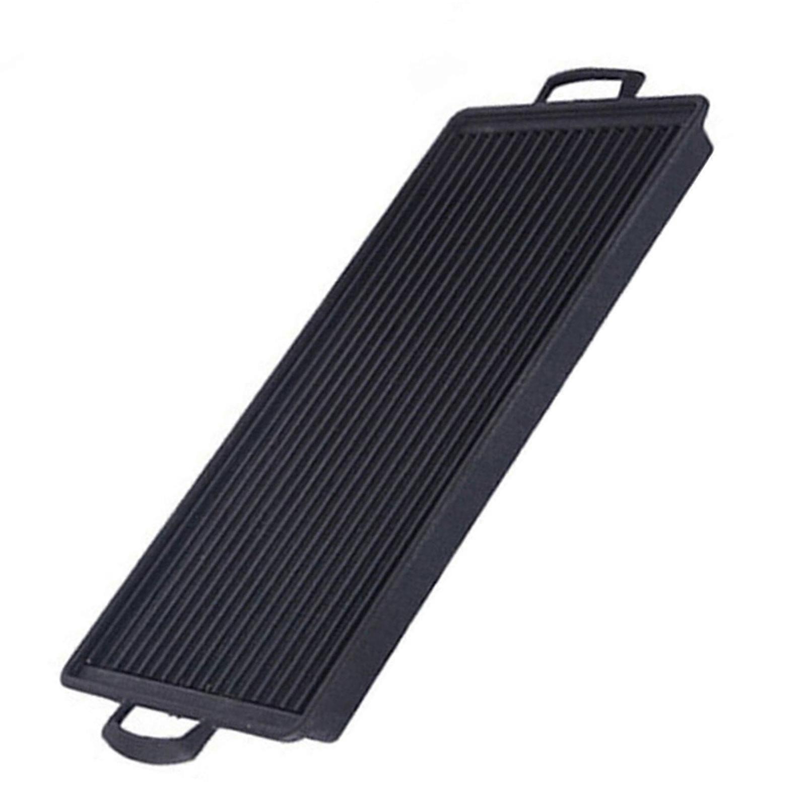 مقالي شواء مستطيلة صينية الخبز لوحة شواء مع مقابض حفلة نزهة صينية شواء موقد غاز طباخ لوحة XL