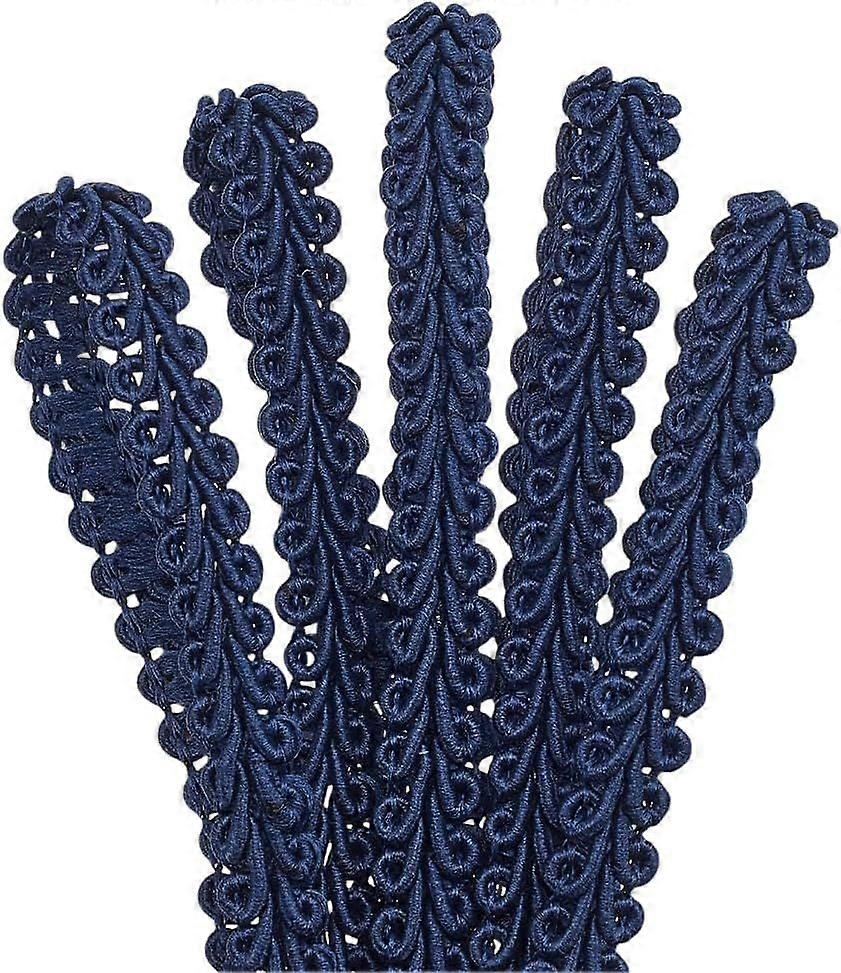 25 Yards Polyester Gimp Braid Trim 1/4 inch Polyester Fringe Trim Fabric Ribbon for Costume Making DIY Crafts Home Decor Curtain Sofa Costume Decorati