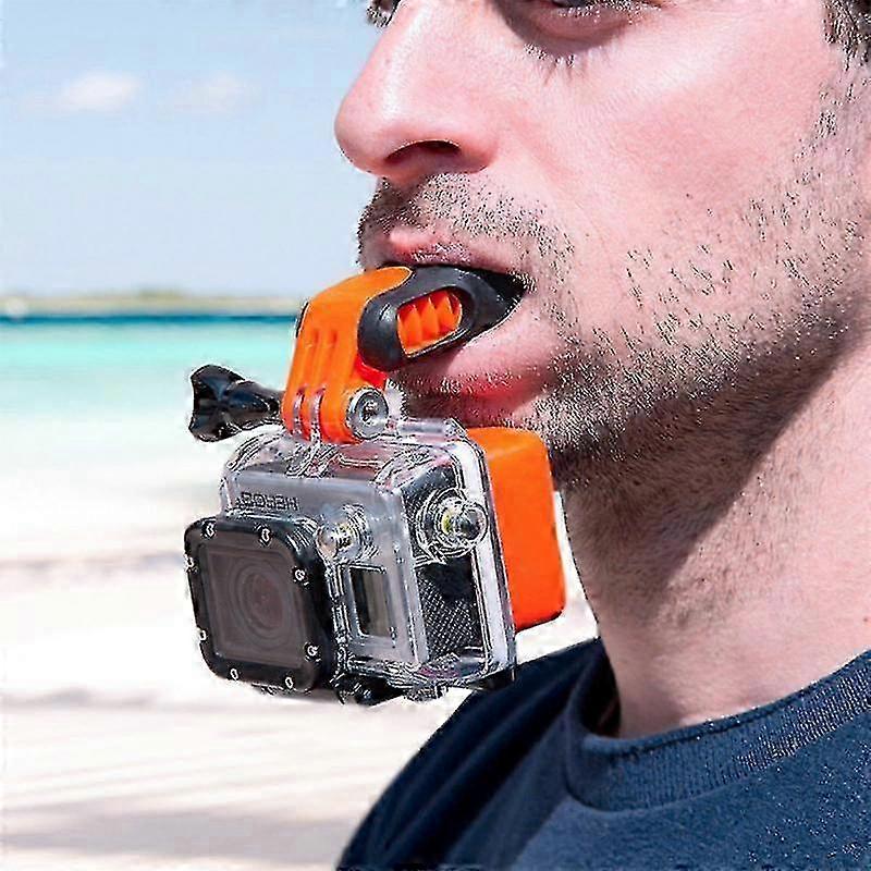 Action Camera Mouth Mount - Compatible with GoPro Hero 9-5, Yi, SJCAM for Surfing Enthusiasts