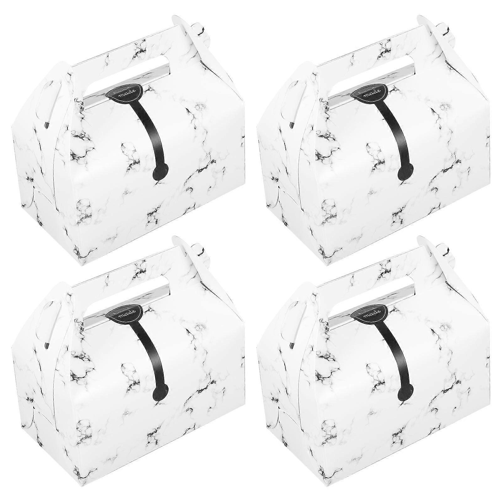 Egg Roll Cake Boxes for Storage Use 10Pcs Paper Portable Cake Holders