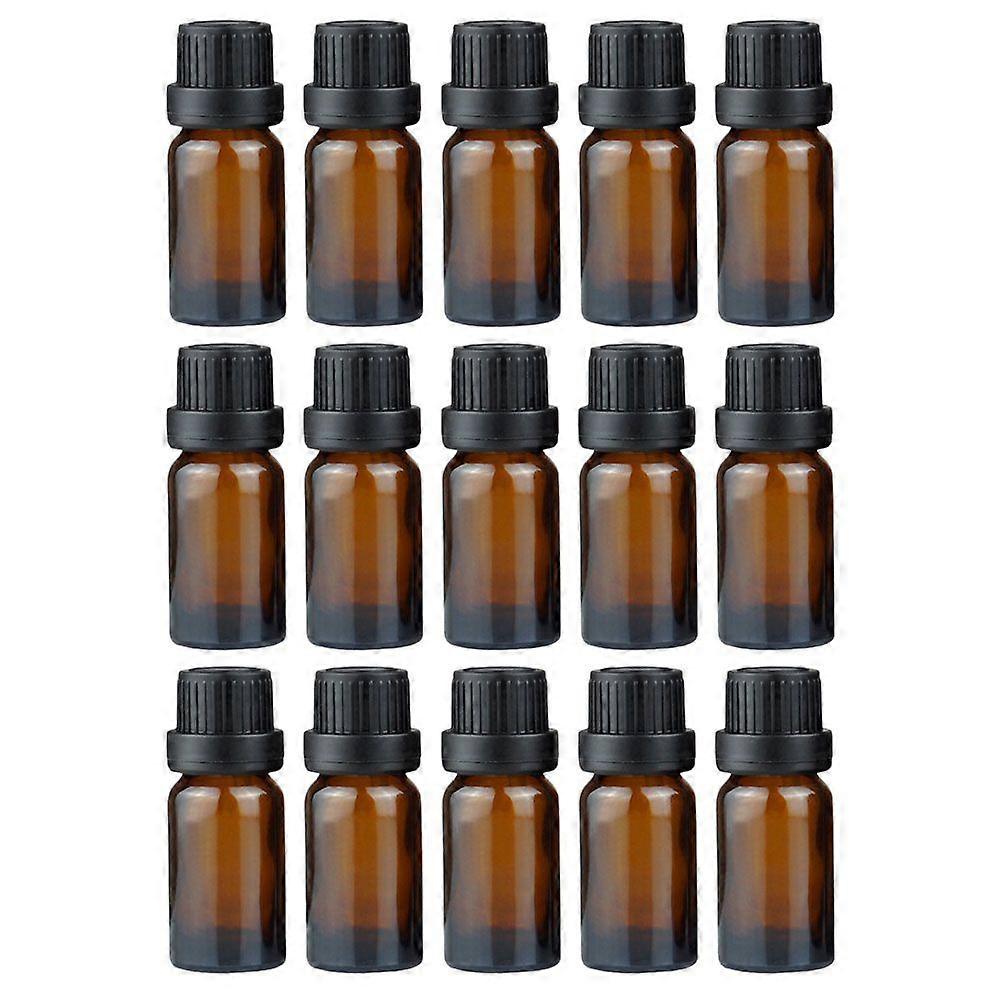 20pcs 20ml Essentials Oil Bottle Amber Glass Bottles Refillable Sample Container