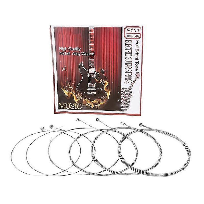 6pcs Guitar Strings Replacement Steel String for Electric Guitar Beginners