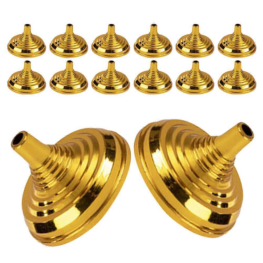 Desktop Mini Flag Holder Plastic Base for Small Flags 20Pcs Golden