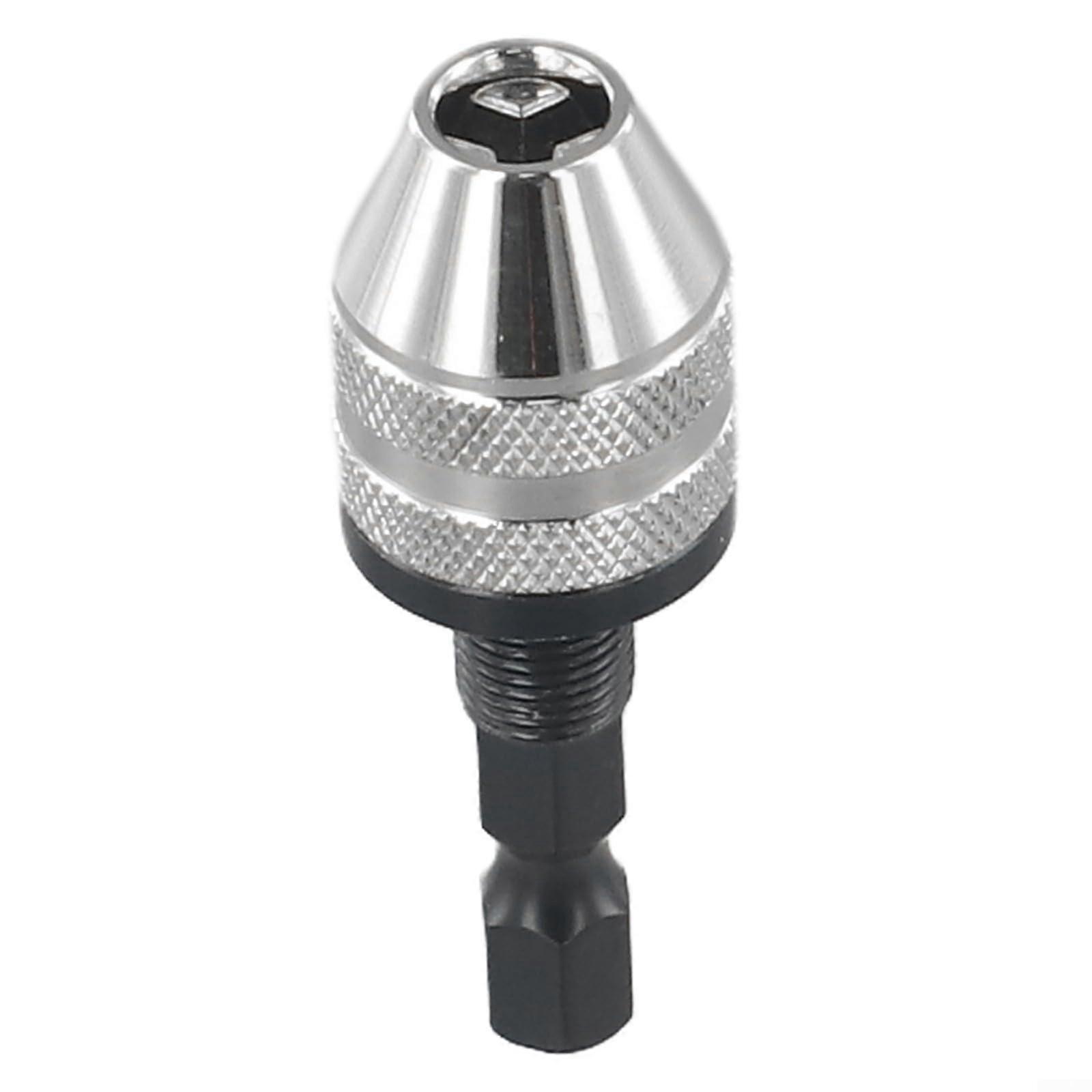 Hex Shank Keyless Drill Chuck Adapter 6.35mm for Power Tools 0.33.6mm Bit Range