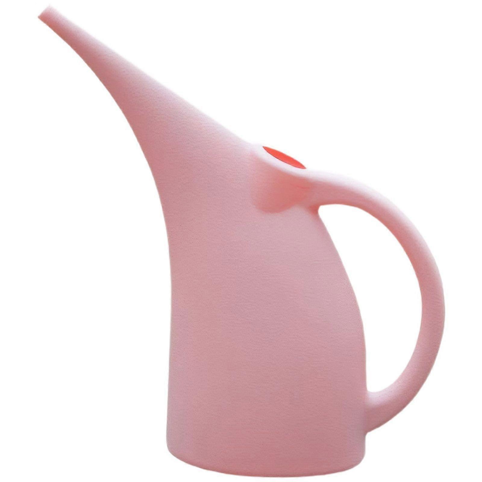 Garden Watering Can with Long Precision Spout, Ergonomic Grip, PP Material, Pink 38x17.5x38 cm