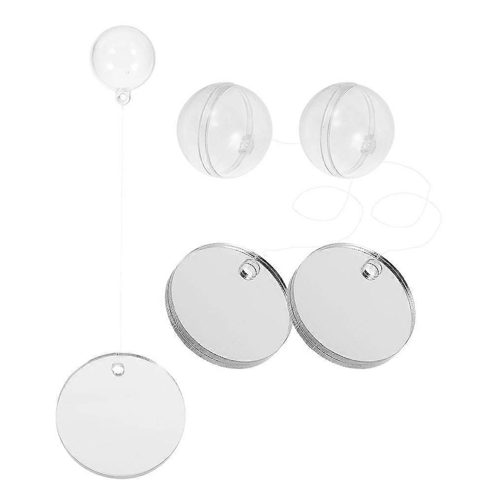 Betta Fish Mirror Acrylic Dual Side Floating Ball for Training 3Pcs