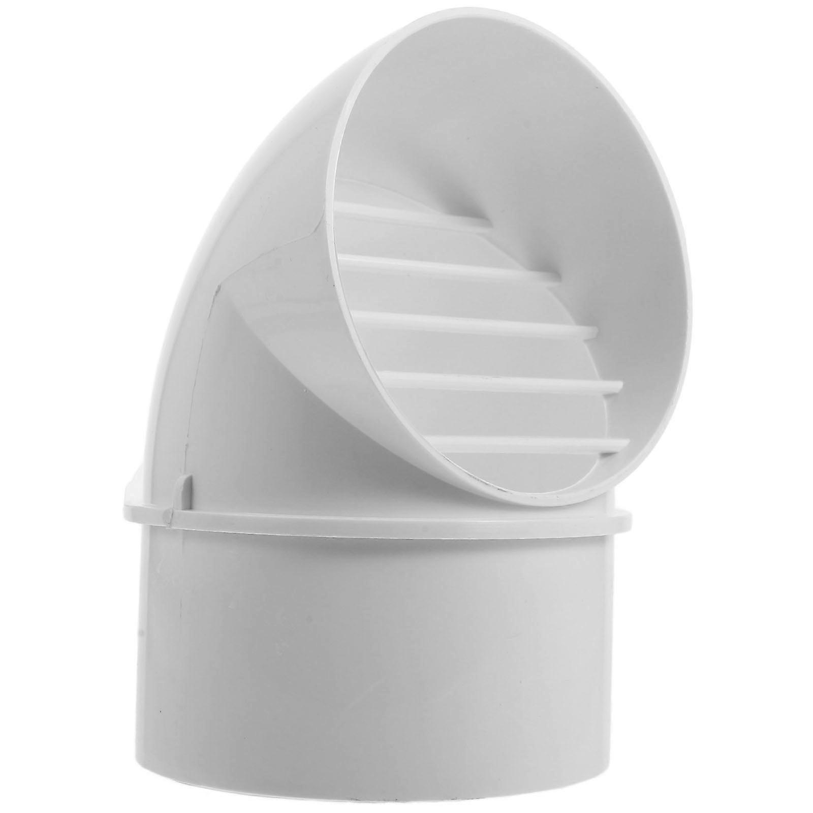 PVC Wall Vent Cap Windproof Ventilation Cover for Outdoor Exhaust