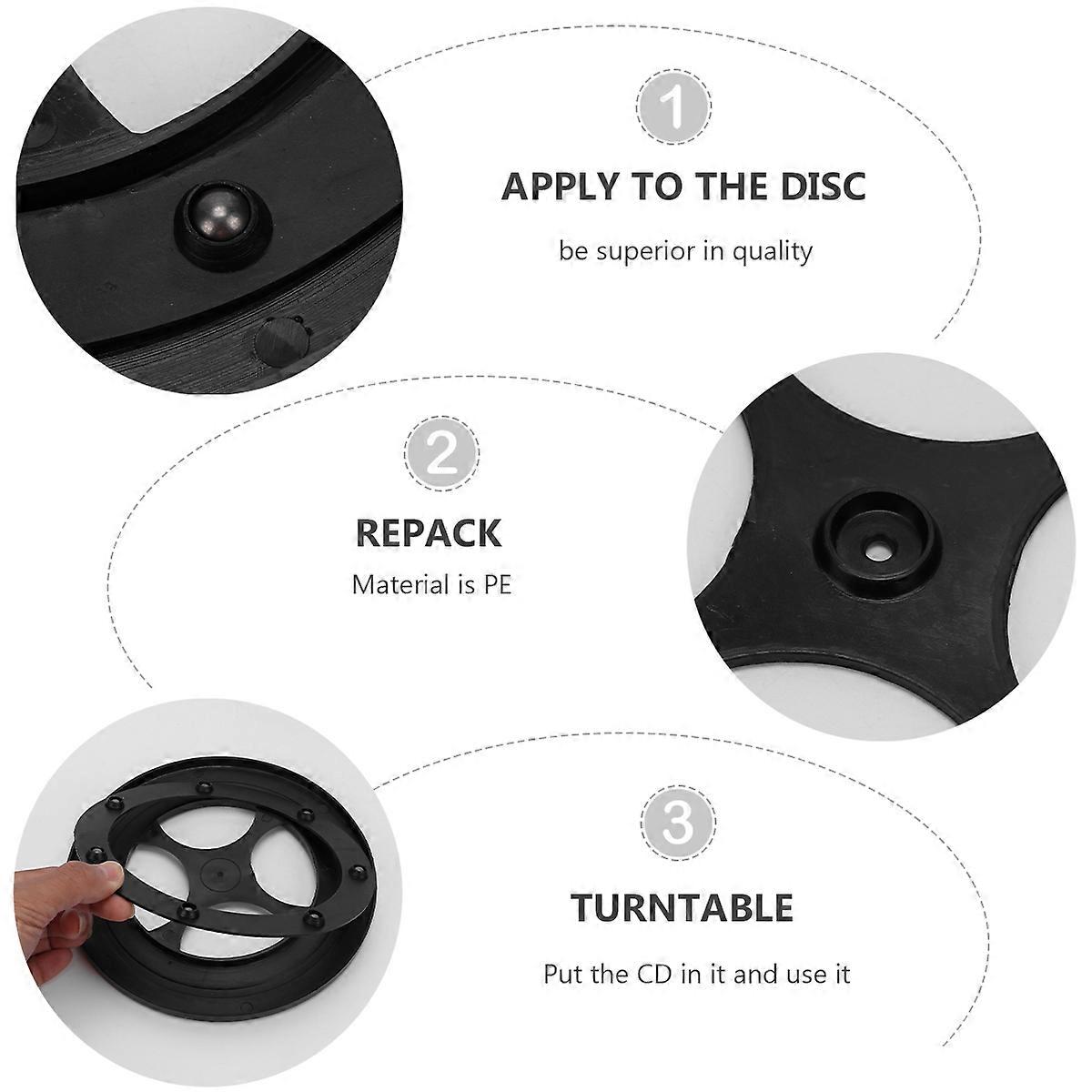 Rotating Turntable Bearing Plastic Ring for Turntable 3Pcs Set Smooth Running