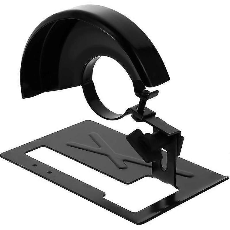 Angle Grinder Stand Set with 5.3"(1.9" Bore) Guard & Adjustable Cutting Bracket - Compatible with 4-1/2 Inch Grinders, Metal/Woodworking Saf