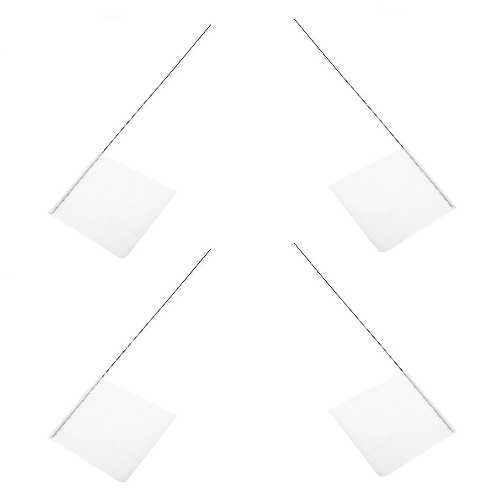 Marking Flags for Lawn Usage with 50Pcs White Durable Cable Flags