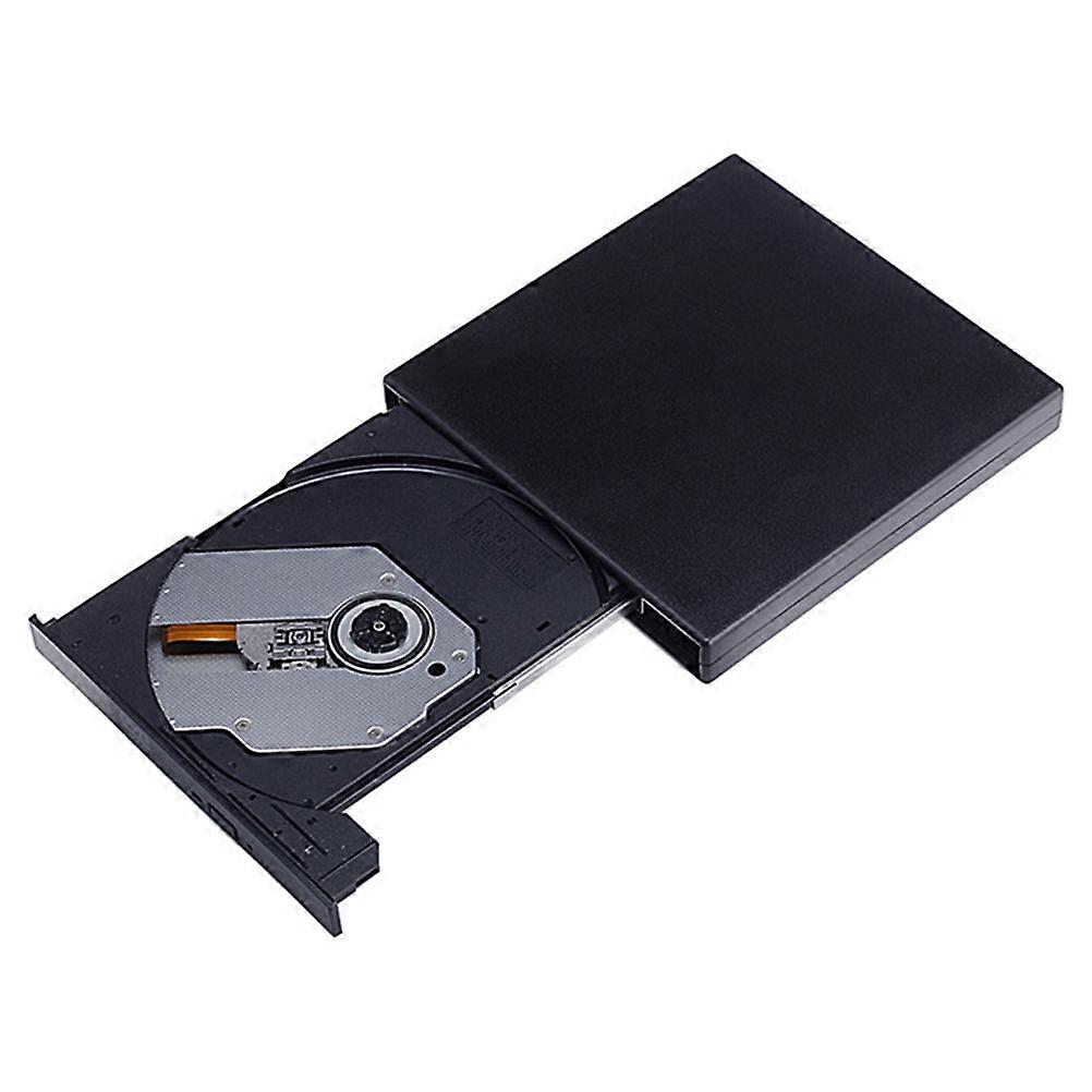 Dvd Rewriter USB 2.0 External Cd Drive for Data Transfer Black