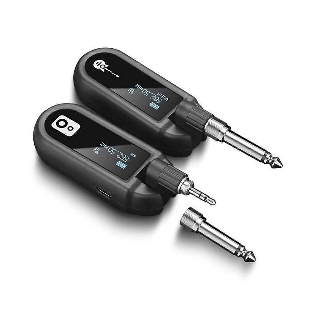 M02 UHF Wireless System Transmitter Receiver for Violin Piano Keyboard Drum Instrument 20m Range 2.4GHz Frequency